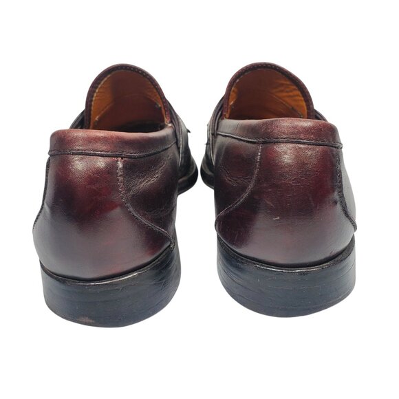 Allen Edmonds Enfield Kiltie Tassel Loafers Men's 10 Moc-Toe Burgundy - Picture 5 of 9